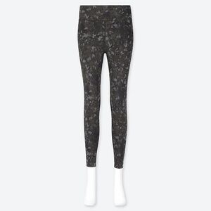 Uniqlo Airism Black Camouflage Leggings